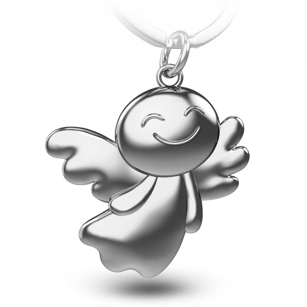 "Fly" Schutzengel Schlüsselanhänger - Engel Glücksbringer - FABACH#farbe_silber