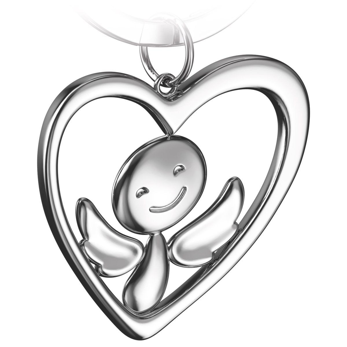 "Furfur im Herz" Schutzengel Schlüsselanhänger - Engel Glücksbringer - FABACH#farbe_silber