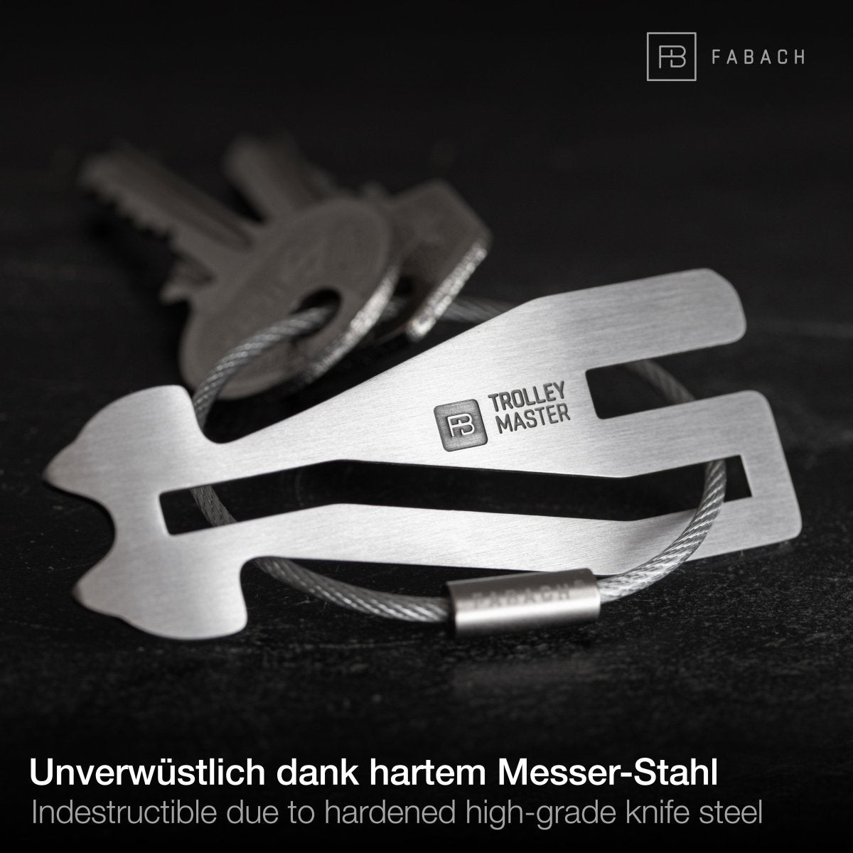 "Trolley Master Stainless Steel Series" - Der erste Einkaufswagenlöser für alle Einkaufswagen - Das Original in Edelstahl