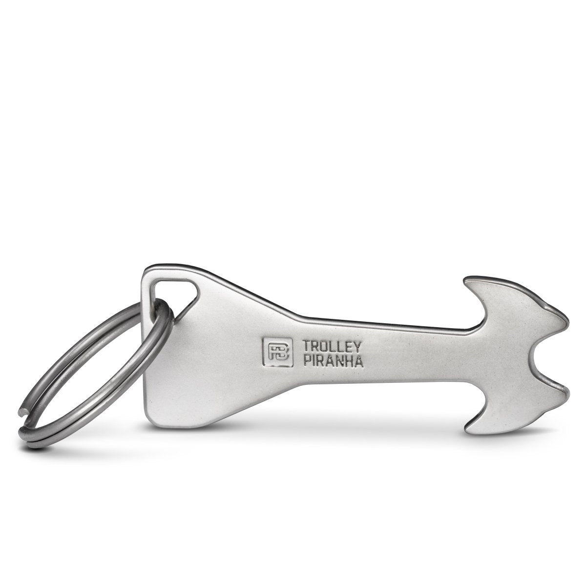 "Trolley Piranha" (silber) Stabiler abziehbarer Einkaufswagenlöser aus Metalllegierung - FABACH #größe_1 stück