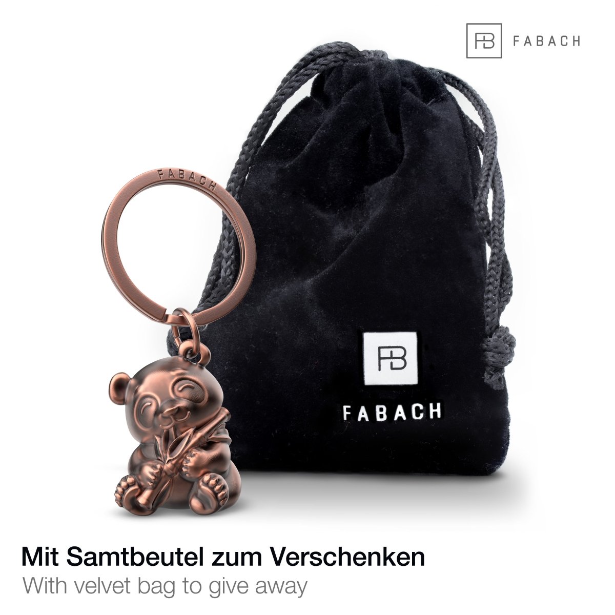 Panda Bär Schlüsselanhänger "Tao" - Süßer Glücksbringer - Geschenk für Panda Bär Liebhaber