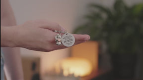 "Beste Mama" Schutzengel Schlüsselanhänger - Schutzengel Star mit Herz und Gravur Plättchen mit liebevoller Botschaft