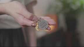 "Beste Freundin" Schutzengel Schlüsselanhänger - Engelsflügel Herz Glücksbringer und Gravur Plättchen mit liebevoller Botschaft