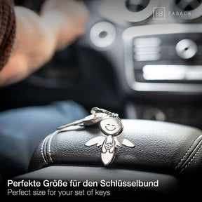 🎁 Kostenloser Schutzengel-Schlüsselanhänger: "Smile" mit Lenkrad