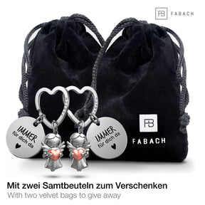 "Star" Schutzengel Schlüsselanhänger - Beste Freundin Schlüsselanhänger - Geschenk für Freundinnen und Schwestern