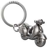 "Vespa" Schlüsselanhänger - Geschenk Roller Schlüsselanhänger für Rollerfahrer und Vespa Fans - FABACH#farbe_antique silber