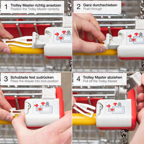 "Trolley Master" (silber) Der erste Einkaufswagenlöser für alle Einkaufswagen - FABACH