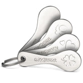 "Trolley Spoon" Einkaufswagenlöser Schlüsselanhänger - Einkaufswagenchip abziehbar aus Metall - FABACH#stil_alle 4 varianten 